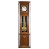 19TH C. FRENCH WALNUT TALL CASE CLOCK