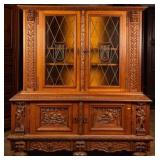 FRENCH RENAISSANCE REVIVAL VITRINE BOOKCASE