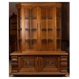 FRENCH RENAISSANCE REVIVAL VITRINE BOOKCASE