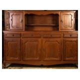 FRENCH COUNTRY CARVED OAK SIDEBOARD