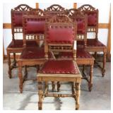 SET OF 6 FRENCH RENAISSANCE STYLE DINING CHAIRS