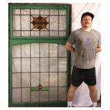 ANTIQUE SCOTTISH STAINED GLASS PANEL