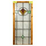 IRISH ART DECO STAINED GLASS PANEL