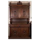 FRENCH RENAISSANCE REVIVAL OAK BUFFET