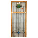 CONTINENTAL STAINED GLASS PANEL