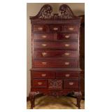 ENGLISH CHIPPENDALE STYLE MAHOGANY HIGHBOY