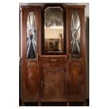 FRENCH ART NOUVEAU MARBLE TOP DRESSING VALET