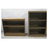 Two Wooden Bookshelves Largest 29' x 13' x 41.5'
