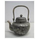 Vtg Silver Plated Tea Pot 7' Tall