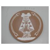 Signed San Juan Pueblo Pottery Plate 9.5'