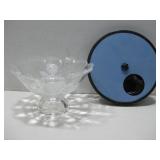 Vtg Cut Glass Centerpiece W/Roses 12' x 6.5' See