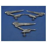 Three Metal Hood Emblems 4' x 3.25'