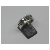 S.S. Hopi S.S. Overlay Ring Stamped See Info