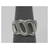 S.S. AJW Navajo Abstract Ring Hallmarked