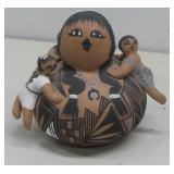 Acoma Nm Signed Pottery Story Teller 6' Tall