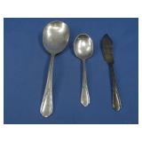 Three Sterling Silver Utensils 4.0 Oz Tested See