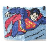 Vtg Hook Yarn  Superman 22' x 18'