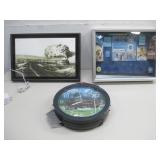 Train Wall Clock Lighted Wall Art & Shadow Box See