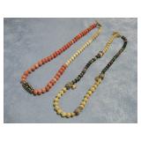 Two  Gemstone Bead Necklaces