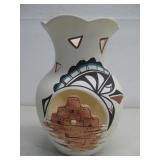 Signed Jemez Native American Pottery 10'