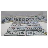 Twelve Various State License Plates, CA, OH & More