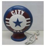 City Gas Table Lamp Powers On 12' Tall