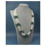 N/A Multi Strand Heishi Necklace