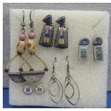 Assorted S.S. Earrings Hallmarked