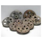 Nine Assorted Gears