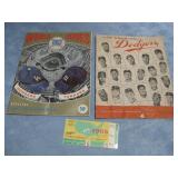 1963 World Series Dodgers & Yankees Program See