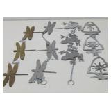 Four Assorted Metal Rain Style Chains/Decor