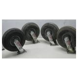 Four Haul Master 10' Pneumatic Swivel Casters See