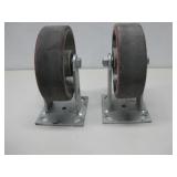 Two Heavy Duty Caster Wheels