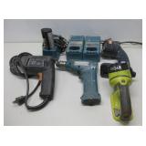 Cordless Power Tools,Makita Drill,RYOBI Lights See