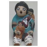 N/A Style Ceramis Story Teller Figure 3.5' Tall