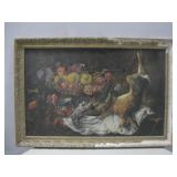 Vtg Framed Tom Jersin Painting 43' x 29' See Info