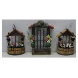 Three Handmade Wishing Well & Door Decor See
