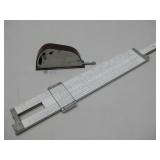 Vtg Post Ruler & Vtg Garrard Stylus Pressure Gauge