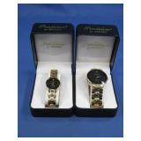 Two Precision By Gruen Watches Diamond Inside