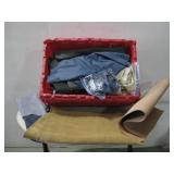 Assorted Leather Upholstery Pieces & More