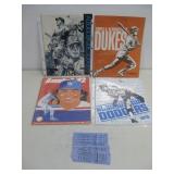 5 1970s Albuquerque Dodgers/Dukes Programs/Tickets