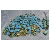 Assorted Blue Stone Style Beads & More
