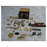 Military Ribbons & Assorted Pins