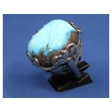 Sterling Silver Turqouise Ring Hallmarked 2.8g
