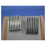 S.S. Felix Joe Railroad Track Earrings 11g Tested