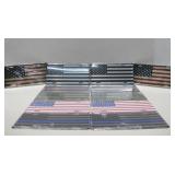 Twelve New Assorted American Flag License Plates
