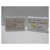 32 Rounds 1965 Caliber .30 Match Ammo