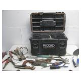Ridgid Tool Box W/Assorted Hand Tools See Info