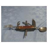 Vtg Hobo Camping Knife W/Bone Handle