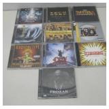 Ten Assorted Music Cd's Untested